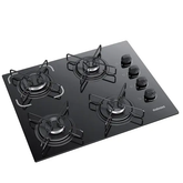 Cooktop 4 Bocas Itatiaia Essencial com Mesa de Vidro Temperado e Acendimento Automático Preto Bivolt