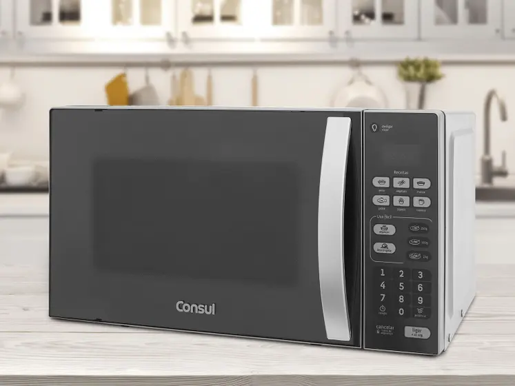 Micro-ondas Consul 20L Cinza - Espelhado CM020BF